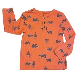 NWT OLD NAVY Boys Bear Print Henley